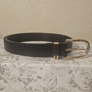 Juicy Couture Black Belt with Gold Buckle